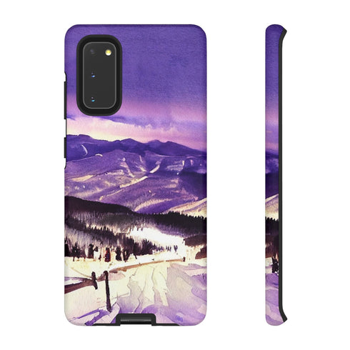 Vail Colorado at Christmas - Impact Resistant Phone Case Samsung Galaxy S20 Matte
